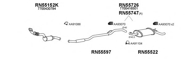 VENEPORTE 550486 Exhaust System